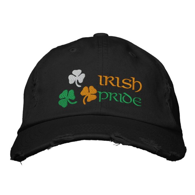 Kleeblatts Irish Pride Bestickte Kappe (Vorderseite)