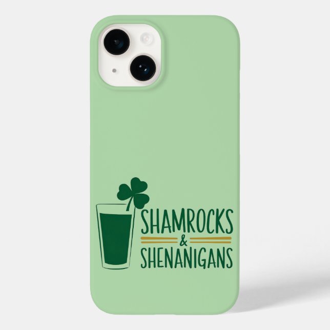 Kleeblatts & Shenanigans: St. Patrick's Day Design Case-Mate iPhone Hülle (Rückseite)