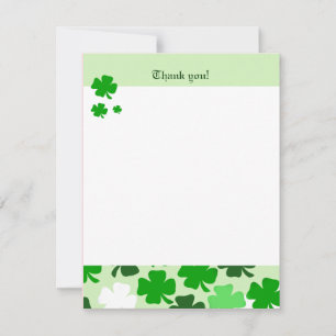 KLEEBLATTS St Patricks Tag 4x5 Wohnung Vielen Dank Mitteilungskarte