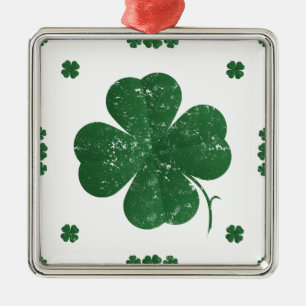 Kleeblatts - Vintager Stil Ornament Aus Metall