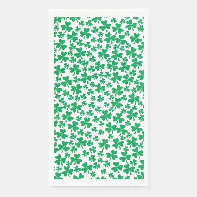 Kleeblatts zum S Patricks Day Serviette (Vorderseite)