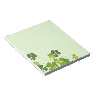 Kleeblattstrauß, St. Patricks Tag Notizblock