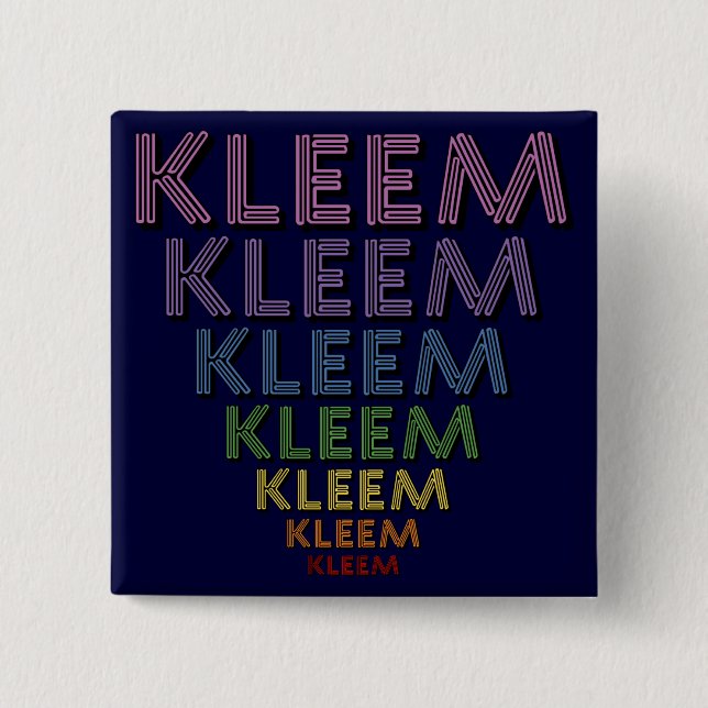 Kleem Button (Vorderseite)
