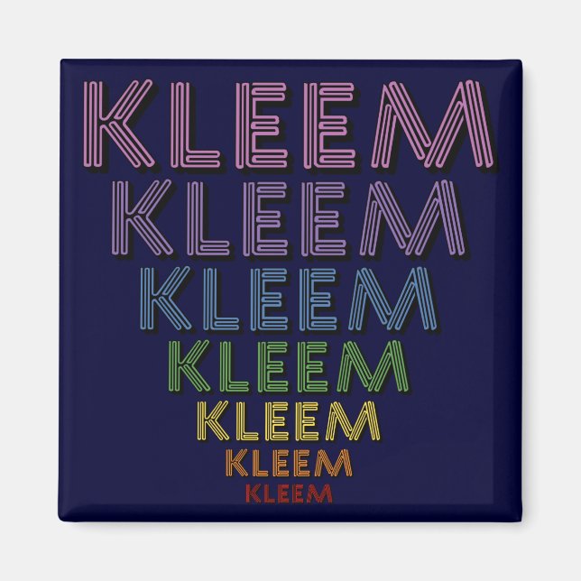 Kleem Chakra Colors Magnet (Vorne)