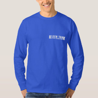 Kleen Tank Long Sleeve White on Blue Customizable 