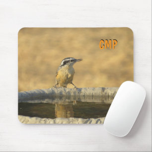 Kleiber auf Vogelbad Mousepad