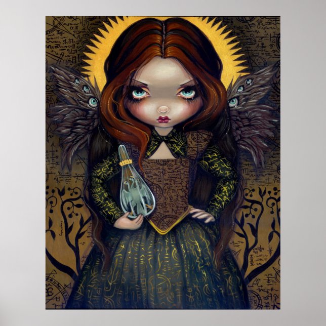 Kleid der Alchemy ART PRINT gothic angel fee-Ikone Poster (Vorne)