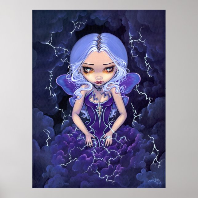 Kleid der Stürme ART PRINT Gothic Fairy Poster (Vorne)