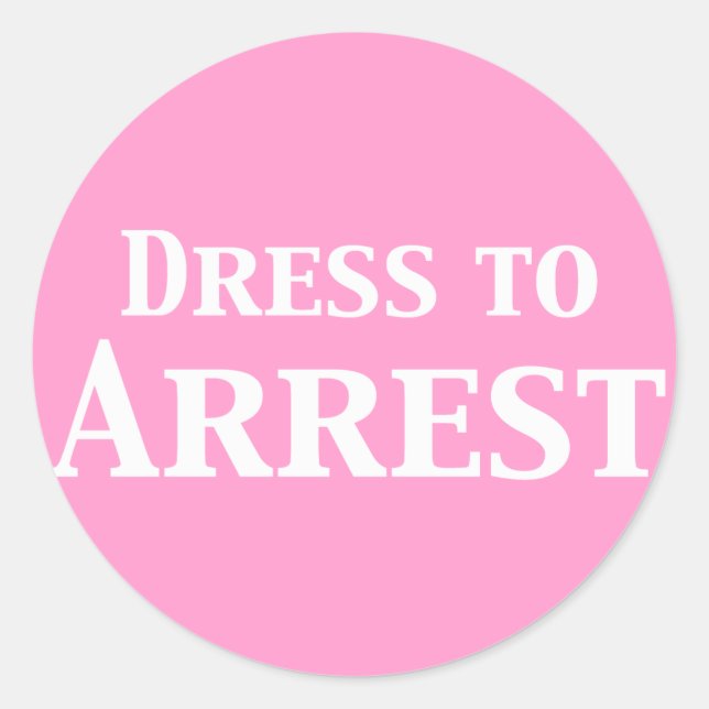 Kleid für Geschenke Runder Aufkleber (Vorderseite)
