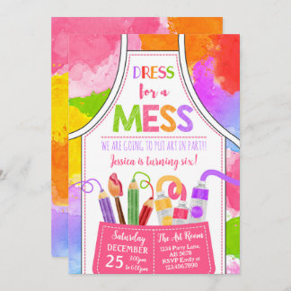 Kleid für Mess Art zum Geburtstag Einladung