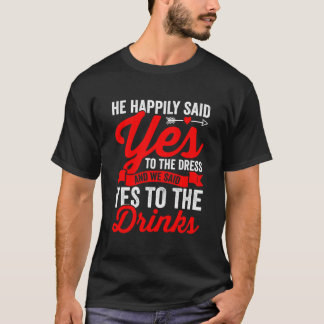 Kleid Getränke Lgbtq Schwul Junggeselle Py Gleichh T-Shirt