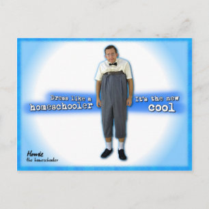 Kleid wie ein Hausschüler Postkarte