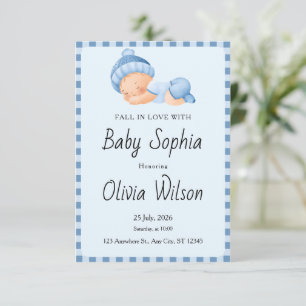 Kleidchen für Verliebte - Babyparty-Einladung RSVP Karte