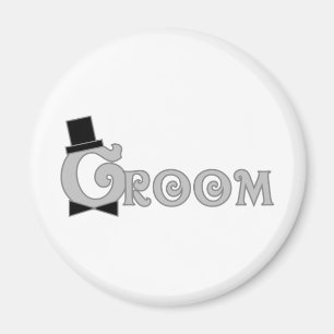 Kleiden Sie oben Bräutigam Magnet