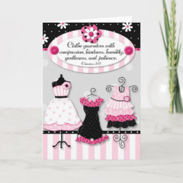 Kleiden Sie sich… "Schrifts-Ermutigungs-Karte Karte