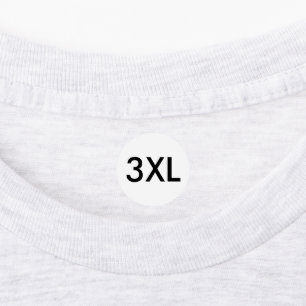 Kleider 3XL Größenetiketten für Kleidung Bekleidun Etiketten