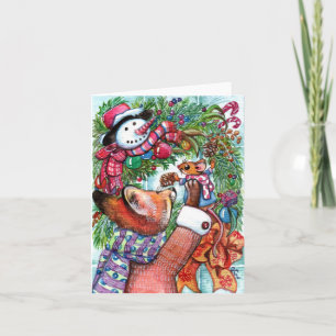 Kleider-Dekorieren Feiertagskarte