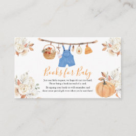 Kleider Pumpkin Fall Babydusche Bücher für Baby Begleitkarte