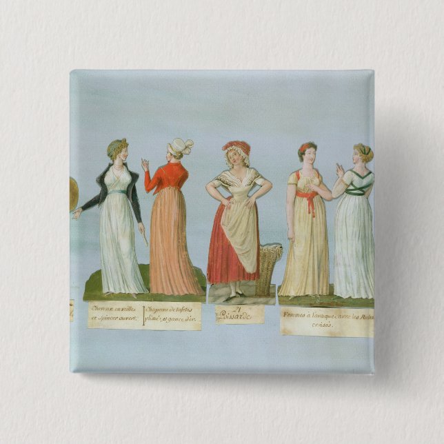 Kleider und Kostüme in der Mode Button (Vorderseite)