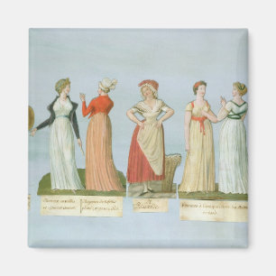 Kleider und Kostüme in der Mode Magnet