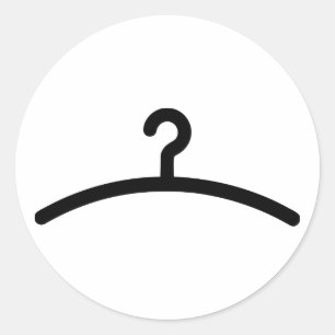 Kleiderbügel Runder Aufkleber