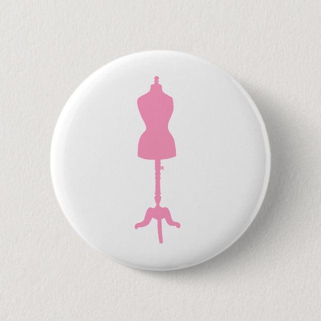 Kleiderbüste Silhouette II - Pink Button (Vorderseite)