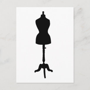 Kleiderbüste Silhouette II Postkarte