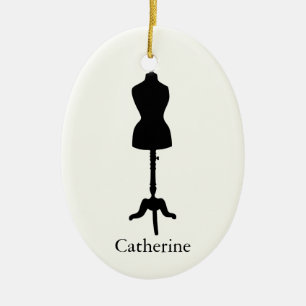 Kleidermannequin-Silhouette II - Personalisieren S Keramikornament