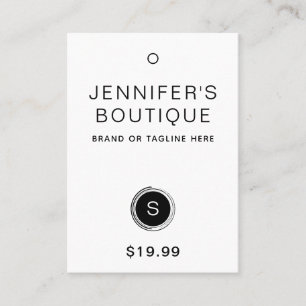 Kleidermarken Hang Tags Kleine Unternehmen Schwarz