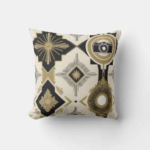 Kleidermuster aus den 1950ern im Vintage-Stil Kissen