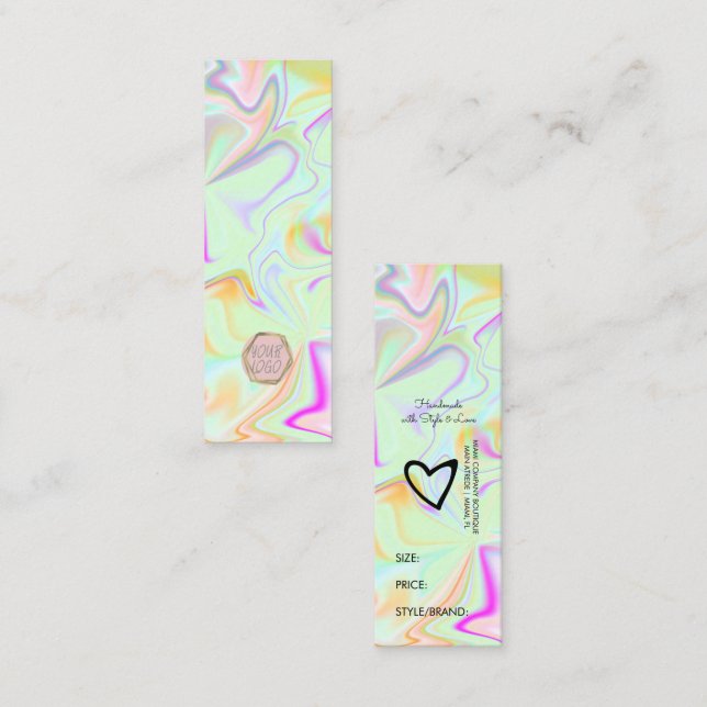 Kleiderpreise für irritierende Boutique Größe eine Mini Visitenkarte (Vorne/Hinten)