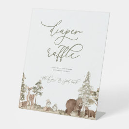 Kleiderständer für Holzschnitzereien Babydusche Sockelschild