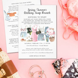 Kleidertausch-Party Einladung