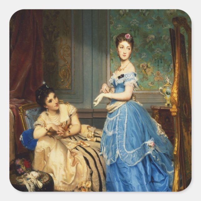 Kleidung, 1869 quadratischer aufkleber (Vorderseite)