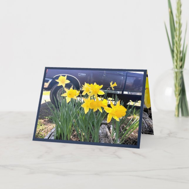 Kleidung durch meine alte LKW-Grußkarte, Dankbarke Karte (Vorderseite)