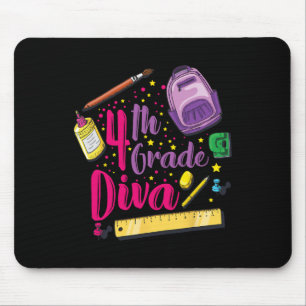 Kleidung für ein 4. Klässler-Diva am ersten Schult Mousepad