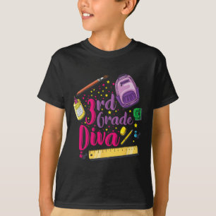 Kleidung für ein Mädchen der 3. Klasse Diva am ers T-Shirt