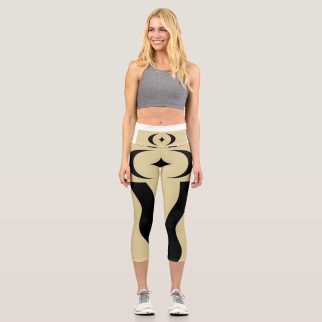 Kleidung für Frauen Capri Leggings (Vorderseite)