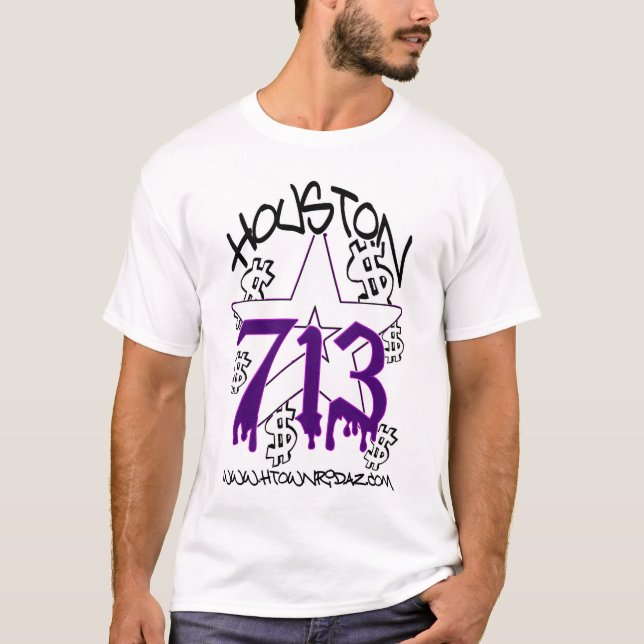 KLEIDUNG H-STADTRIDAZ - HOUSTON 713 PURP T-Shirt (Vorderseite)