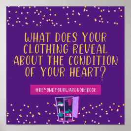 Kleidung offenbart Ihr Herz-Poster Poster