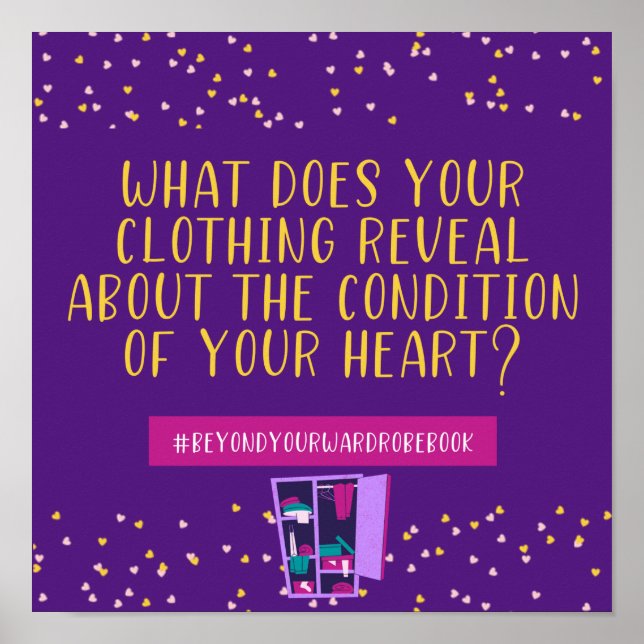 Kleidung offenbart Ihr Herz-Poster Poster (Vorne)