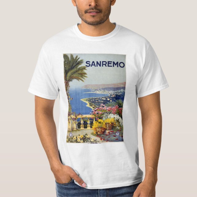 Kleidung Sanremo Italien T-Shirt (Vorderseite)