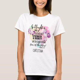 Kleidung Stärke Dignity Teen GODAUGHTER Zitat T-Shirt