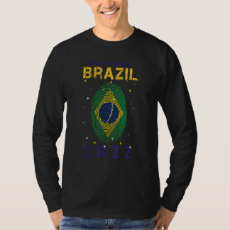Kleidung Vintage Brasilianische Flagge Brasilien V T-Shirt