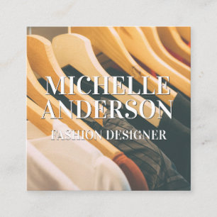 Kleidung Wardrobe Quadratische Visitenkarte