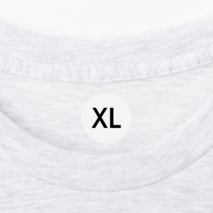Kleidung XL Große Größenetiketten für Kleidung Bek Etiketten