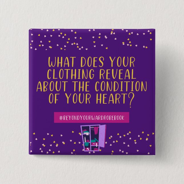 Kleidung zeigt Ihren Herzknopf Button (Vorderseite)