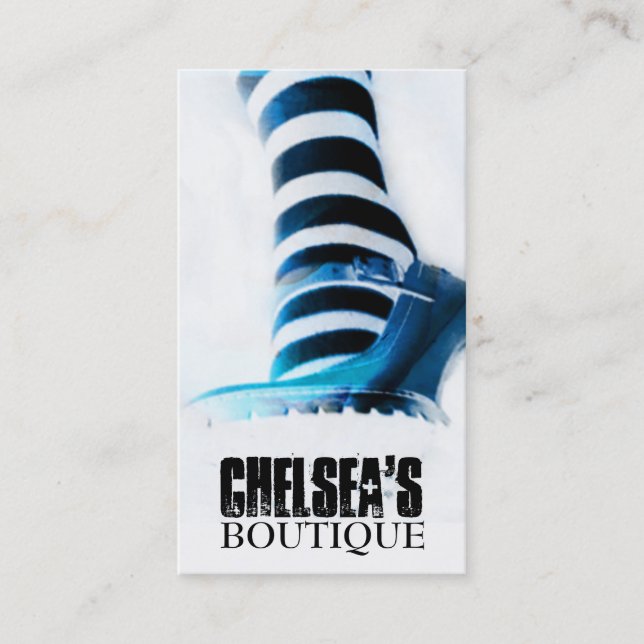 Kleidungs-Butike-Geschäfts-Karten-Vorlagen Visitenkarte (Vorderseite)