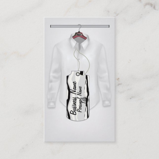 Kleidungs-Geschäfts-Visitenkarte Visitenkarte (Vorderseite)