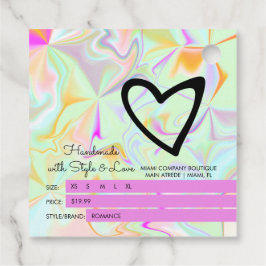 Kleidungsgröße der Boutique im Irisierenden Maßsta Geschenkanhänger